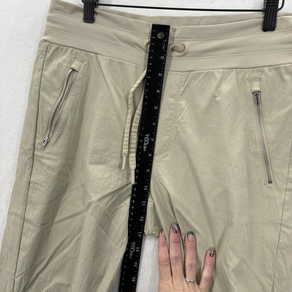 Athleta Trekkie North Jogger Pants Womens 10 Beige Hiking Travel Trail Gym Yoga - Picture 7 of 13